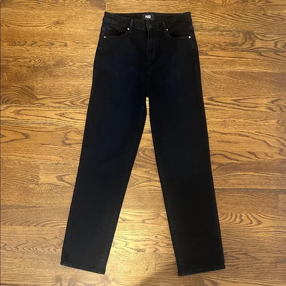 PAIGE Stella straight jean in black overdye size 29 - Picture 4 of 9